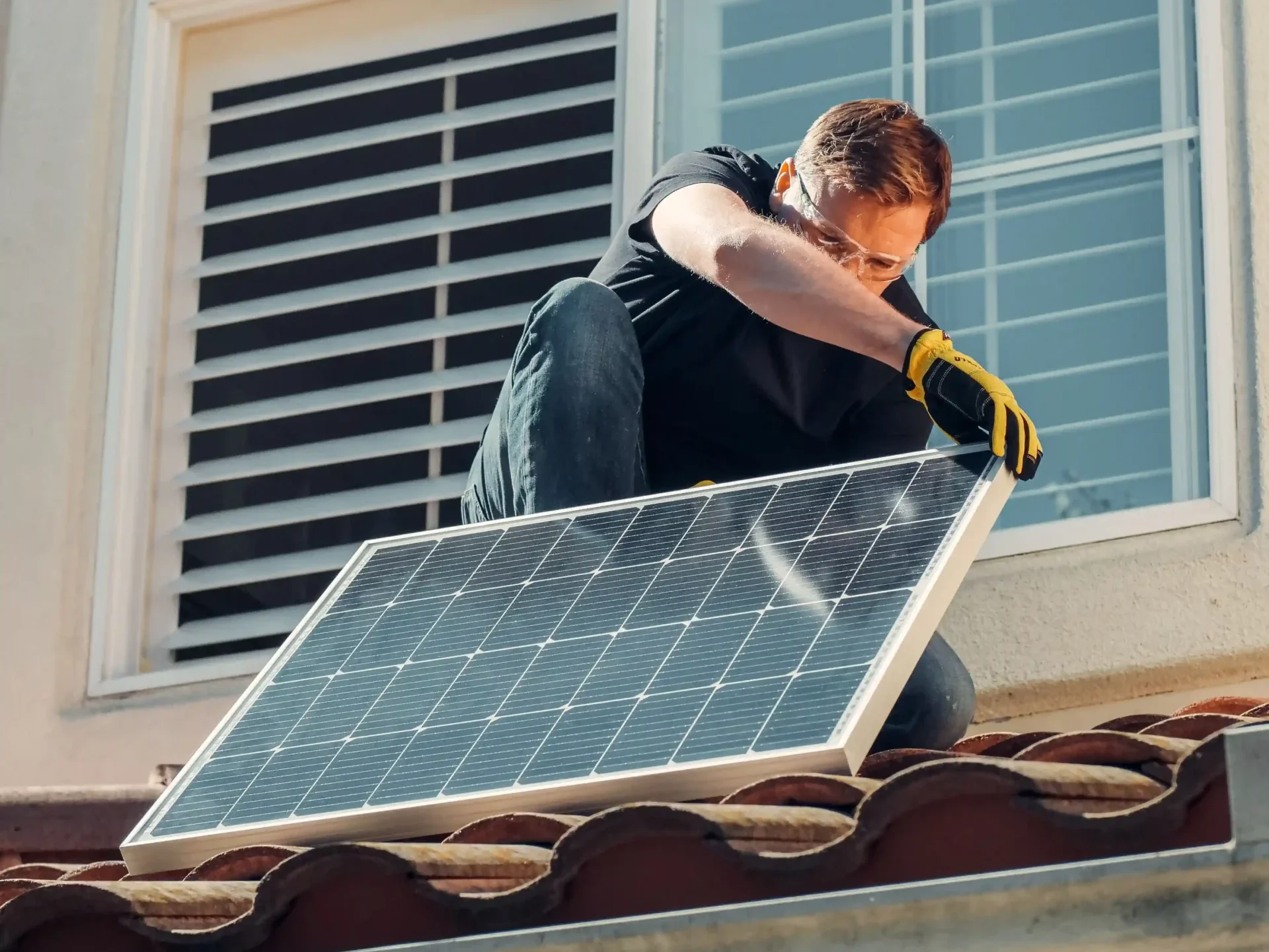 Installation de panneaux photovoltaïques